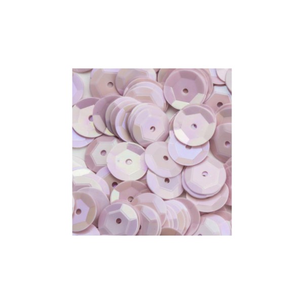 Sequins cuvette - rose clair - 6 mm - 1000 pièces - Photo n°1