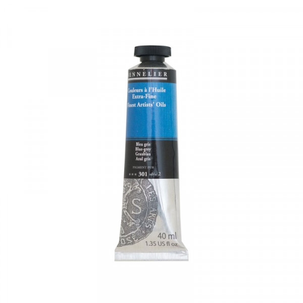 Sennelier - Peinture à l'huile - Extra-fine - Bleu gris - N 301 - Tube de 40ml - Photo n°1