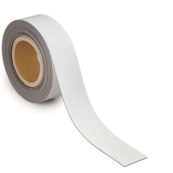 MAUL - Ruban magnétique, 50 mm x 10 m, épaisseur: 1 mm - Blanc - Photo n°1