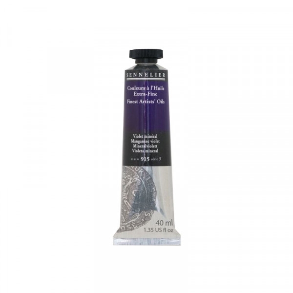Sennelier - Peinture à l'huile - Extra-fine - Violet minéral - N 915 - Tube de 40ml - Photo n°1