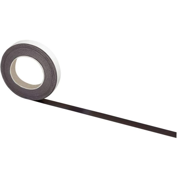 MAUL - Ruban magnétique, autocollant, (l)15 mm x (L)10 m - Noir - Photo n°1
