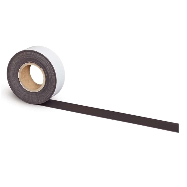 MAUL - Ruban magnétique, autocollant, (l)60 mm x (L)10 m - Noir - Photo n°1