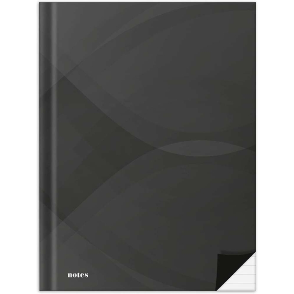 RNK Verlag - Cahier Notes carbon black 192 pages A5 Ligné - Noir - Photo n°1
