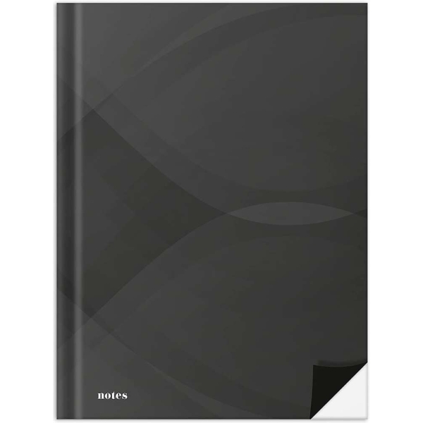 RNK Verlag - Cahier Notes carbon black 192 pages A4 - Uni - Noir - Photo n°1