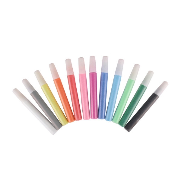 Sable de couleur - Tube de sable fin - 12 tubes - Assortiment de couleurs - Photo n°1