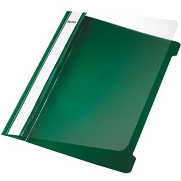 LEITZ - Chemise à lamelle Standard - A5 - PVC - Vert - Photo n°1