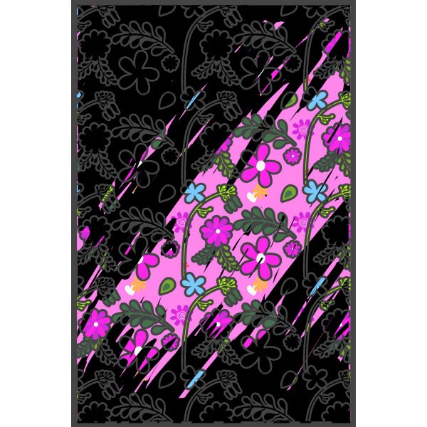 Cartes à colorier - Cartes noires à gratter - Fleurs - 3 modèles - 10 x 15 cm - Photo n°1