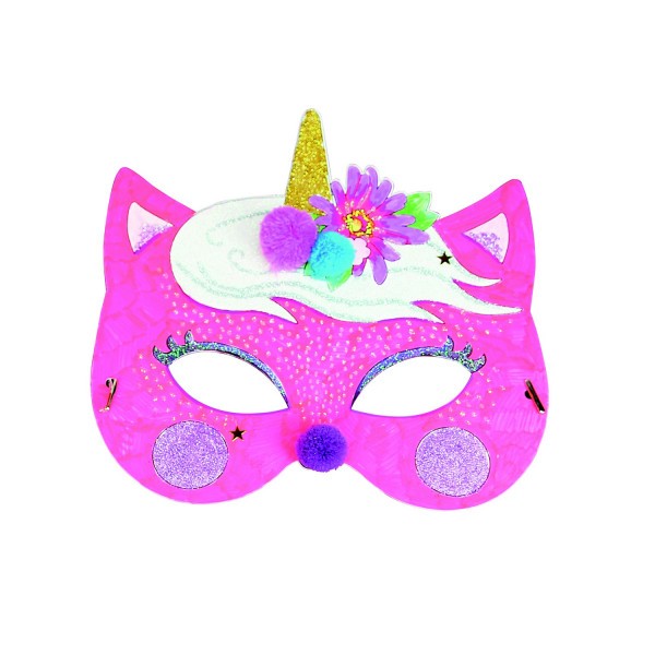 Masques à colorier - Licorne - Pour le carnaval - Déguisement - CTOP - Photo n°1