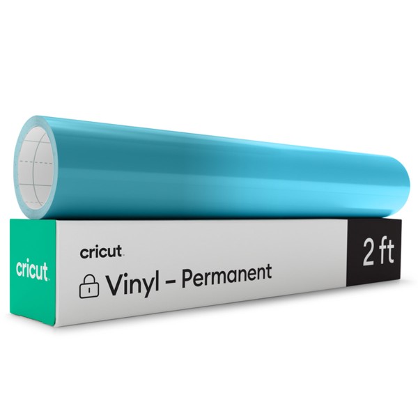Vinyle thermosensible adhésif permanent - Cricut - Bleu Chaud - 30,5 x 60 cm - Photo n°1