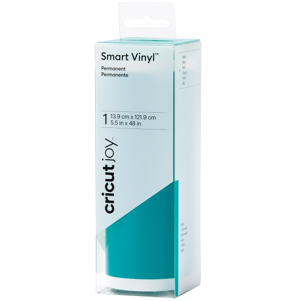 Vinyle adhésif permanent Smart - Cricut Joy - Aqua - 13,9 x 121,9 cm - Photo n°1