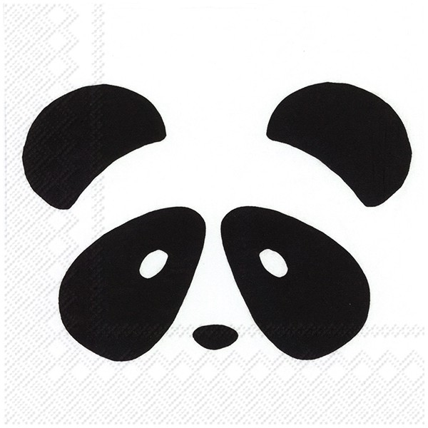 Serviettes en papier Pandas et autres animaux Ihr - 20 pcs - Photo n°1