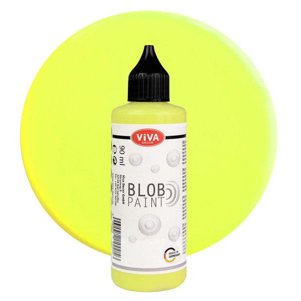 ViVA DECOR - Peinture pour Blob Art - 90 ml - Jaune fluo - Photo n°1