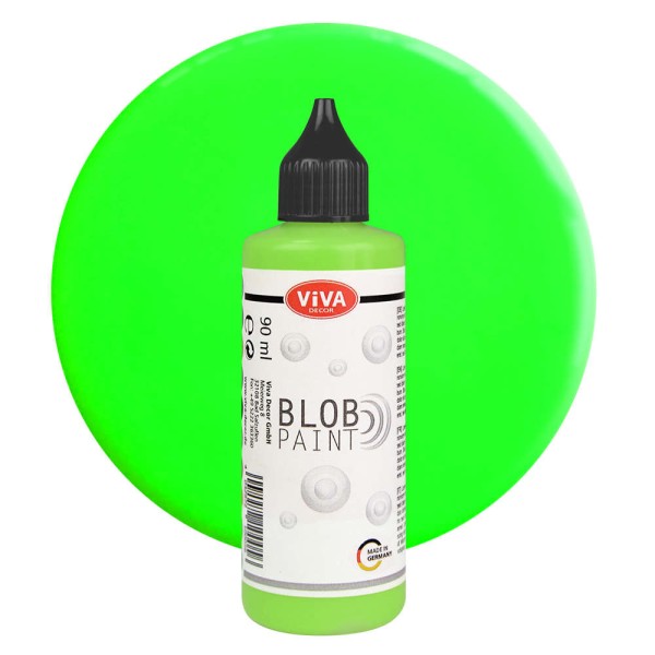 ViVA DECOR - Peinture pour Blob Art - 90 ml - Vert fluo - Photo n°1