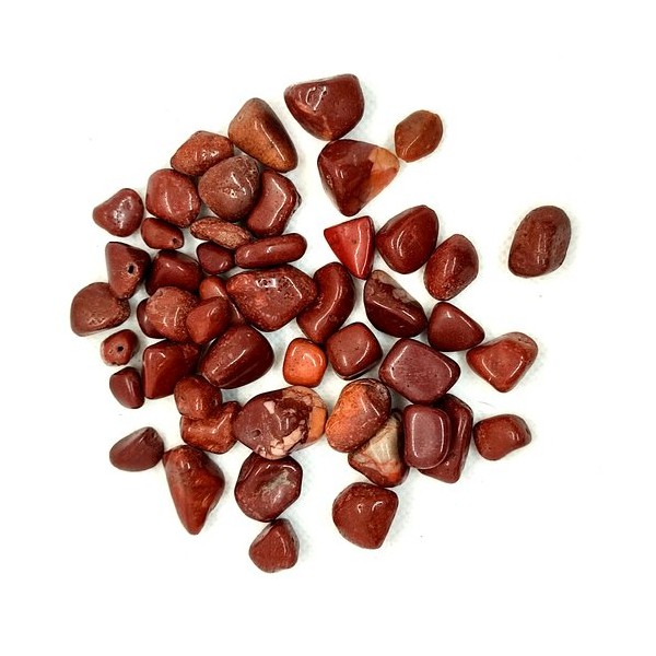 49 Perles en pierre marron - entre 9mm et 15mm - 199 - Photo n°1