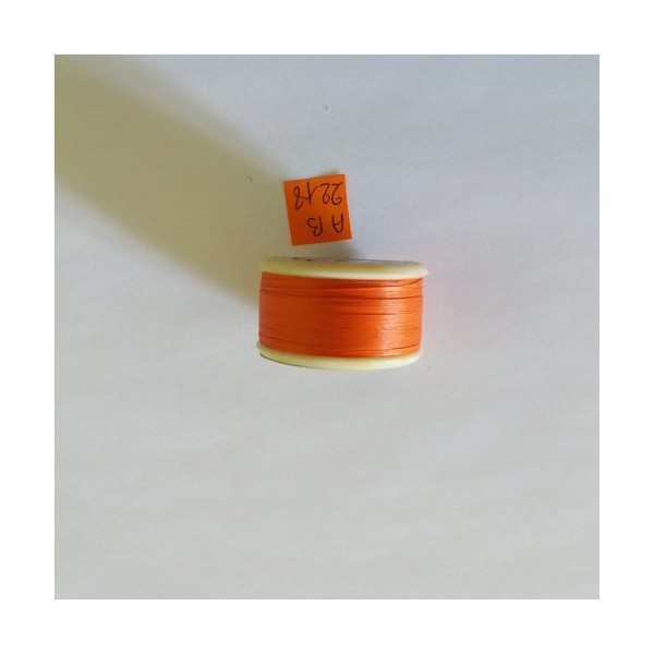 Bobine de fil pour bouton - orange - THIRIEZ - 40m - AB2218 - Photo n°1