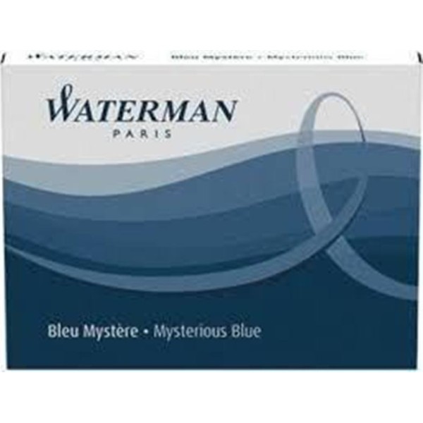 Cartouches d'encre longues, bleu mystère - Waterman - Photo n°1