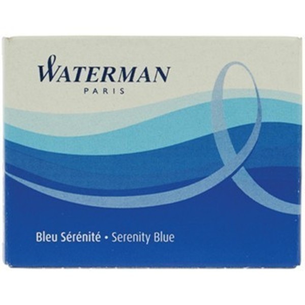 Cartouches d'encre longues, bleu sérénité - Waterman - Photo n°1