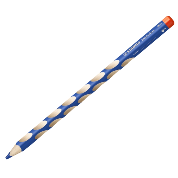 Crayon de couleur EASYcolors, pour droitiers - Bleu - Photo n°1