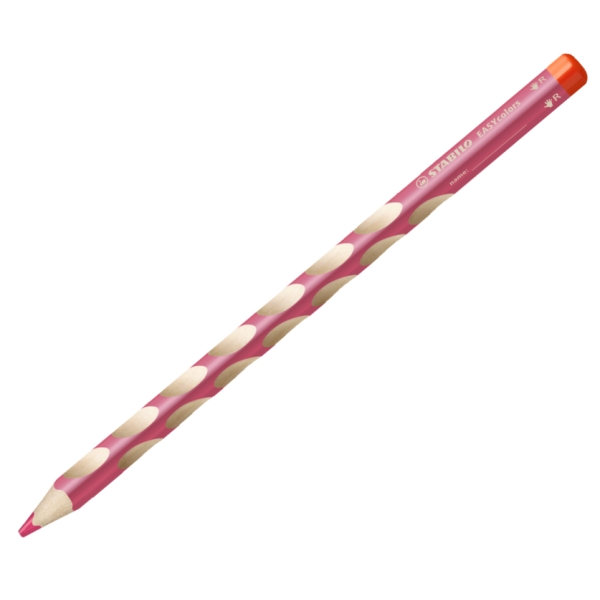 Crayon de couleur EASYcolors, pour droitiers - Rose - Photo n°1