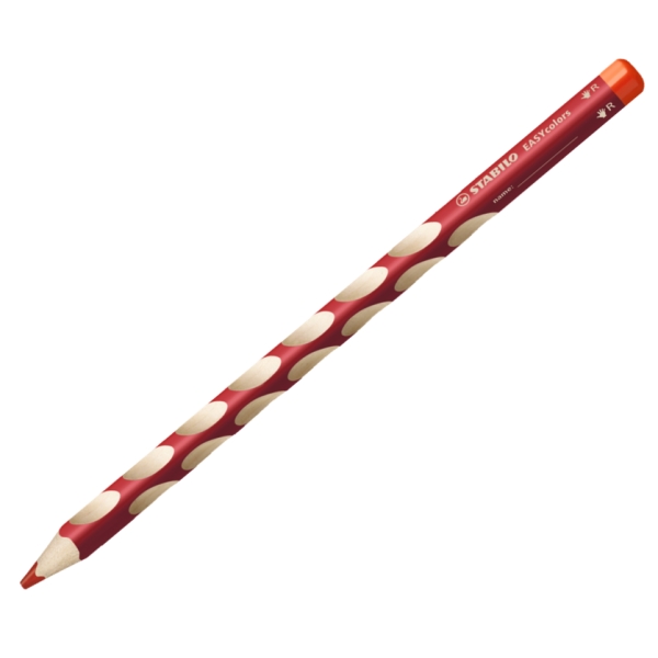 Crayon de couleur EASYcolors, pour droitiers - Rouge - Photo n°1