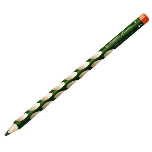 Crayon de couleur EASYcolors, pour droitiers - Vert - Photo n°1