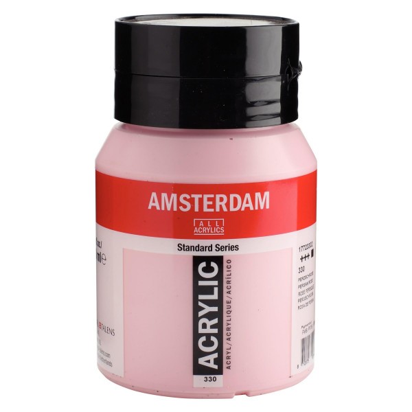 Pot peinture acrylique 500ml Amsterdam rose persique - Photo n°1