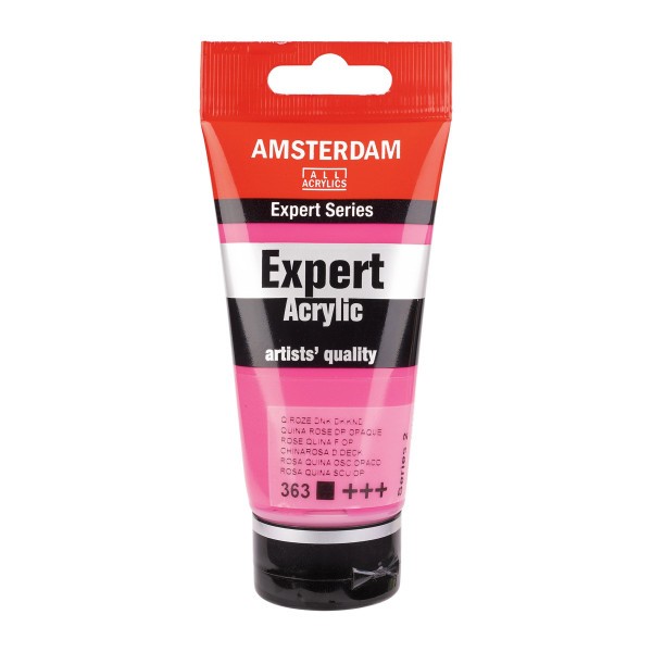 Tube de peinture acrylique - Rose Quina foncé opaque 363 - Expert Acrylic - Amsterdam - Photo n°1