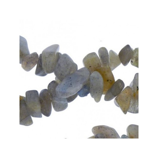 Fil de chips perles en Labradorite véritable - fil de 80cm - Photo n°2