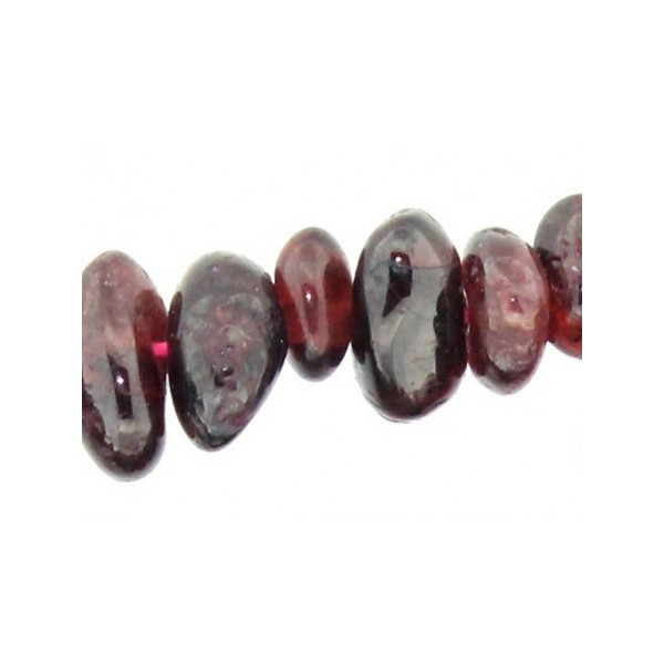 Fil de chips perles en grenat rouge - fil de 80cm - Photo n°4