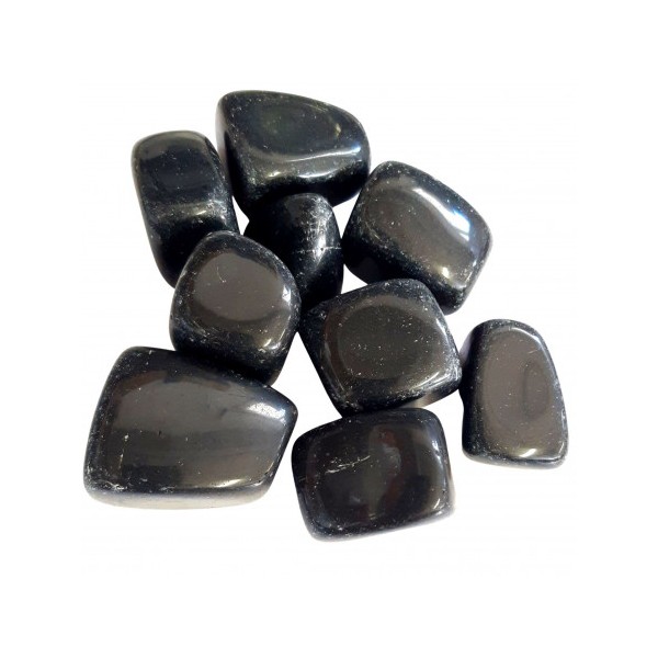 1 X grosse pierre roulée en obsidienne noire naturelle 15 à 35 grammes env - Photo n°1