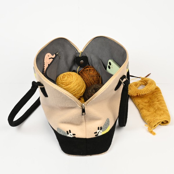 Sac à Tricot, Sac d'accessoires , Laine  KnitPro - Bumblebee - Shoulder - Photo n°4