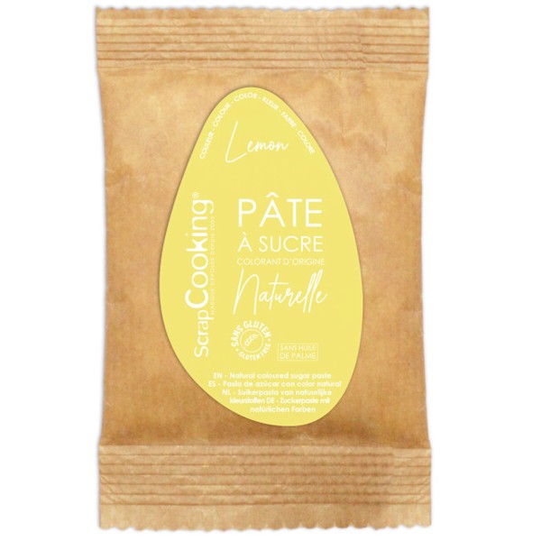 Pâte à sucre couleur Lemon - Décoration Pâtisserie - 200 gr