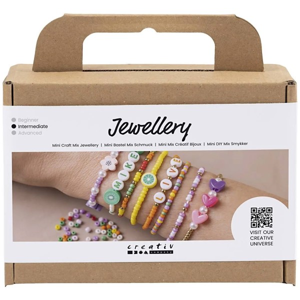 Kit DIY bijoux - Bracelets colorés - Perles - 8 pcs - Photo n°1