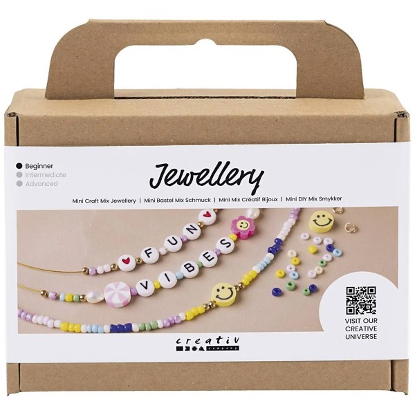Kit DIY bijoux - Mix créatif - Colliers - Perles - 3 pcs - Photo n°1