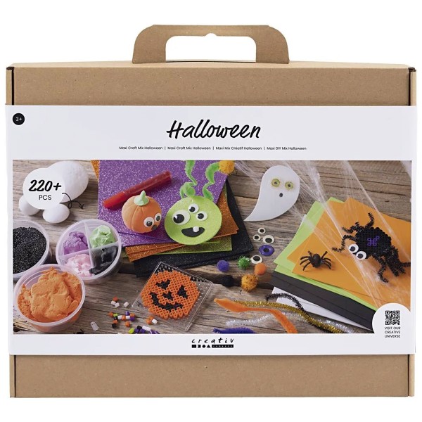 Kit DIY décorations d'Halloween - Mix créatif - 220 pcs - Photo n°1