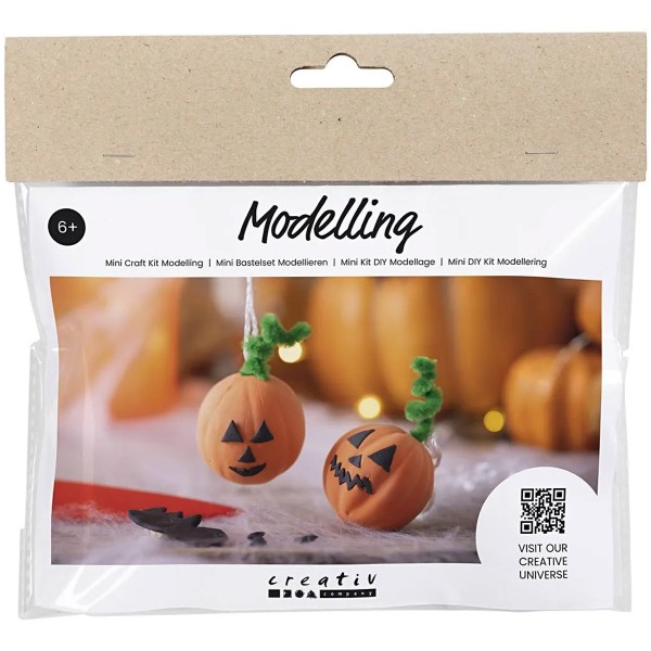 Kit DIY modelage - Décorations d'Halloween - Citrouille - 2 pcs - Photo n°1