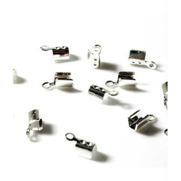 Accessoires création embouts de serrage pour fil de 1,5 mm (100 pièces) - Photo n°1
