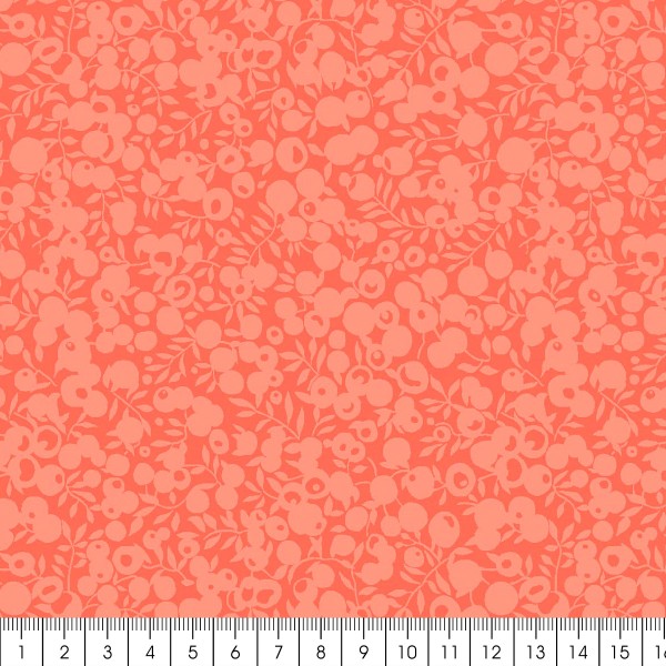 Tissu Liberty Coton - Wiltshire Shadow - Flamingo Pink - Vendu par 10 cm - Photo n°3