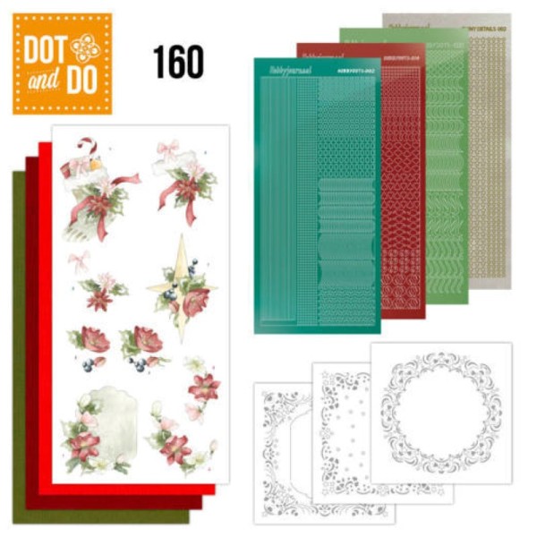 Dot and do 160 - kit Carte 3D - Décorations Noël rouge - Photo n°1