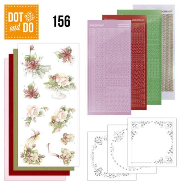 Dot and do 156 - kit Carte 3D - Fleurs d'été - Photo n°1