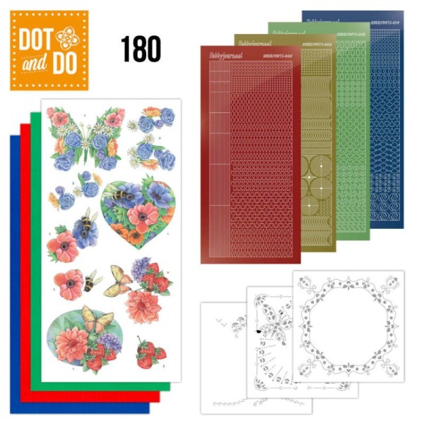 Dot and do 180 - kit Carte 3D - Fleurs d'été - Photo n°1