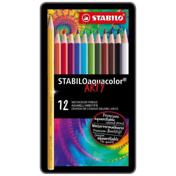 STABILO - Crayons de couleur aquacolor 