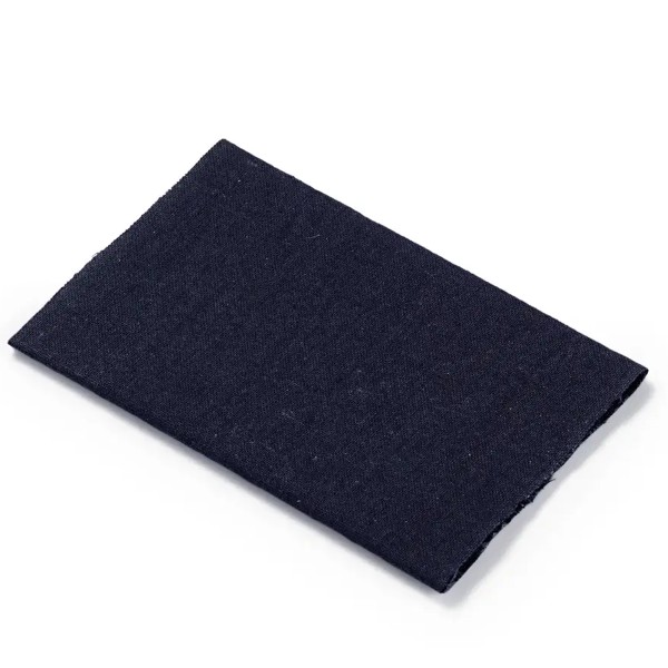 Pièce thermocollante coton - Bleu marine - 12 x 45 cm - Photo n°2