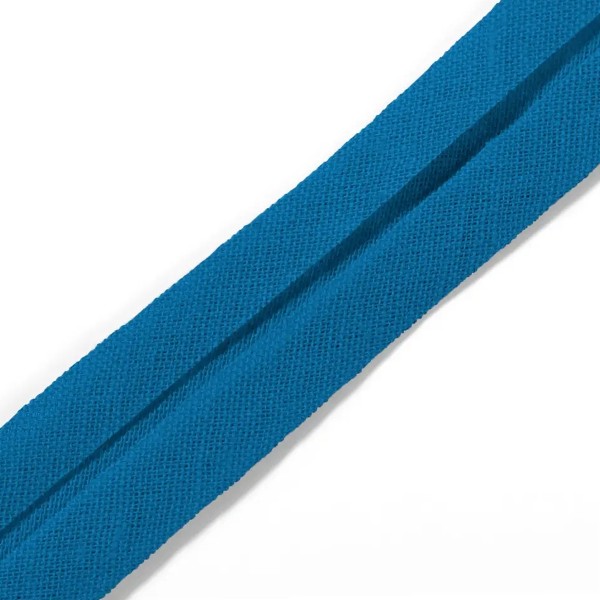 Biais replié coton - 40/20 mm - Bleu jeans - 3,5 m - Photo n°1