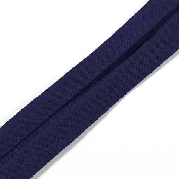 Biais replié coton - 40/20 mm - Bleu marine - 3,5 m - Photo n°1