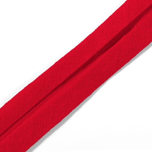 Biais replié coton - 40/20 mm - Rouge - 3,5 m - Photo n°1