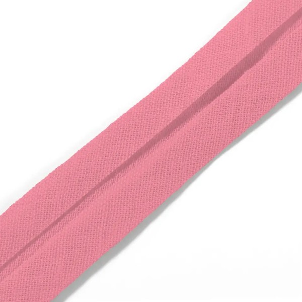 Biais replié coton - 40/20 mm - Rose pastel - 3,5 m - Photo n°1