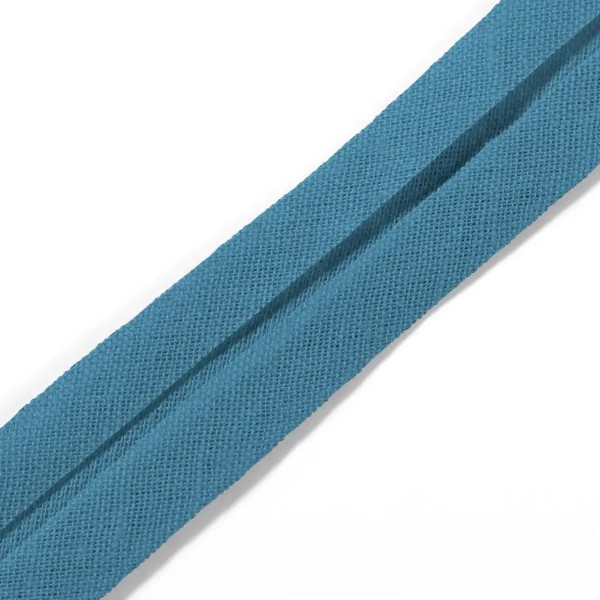 Biais replié coton - 40/20 mm - Bleu ciel - 3,5 m - Photo n°1