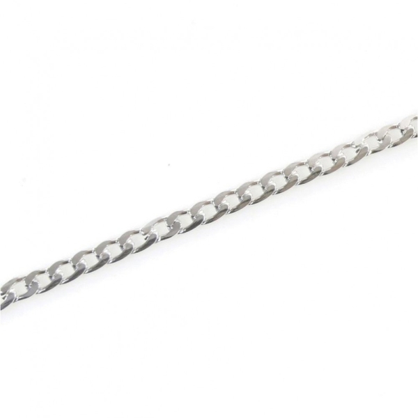 Chaine bijoux en aluminium 7x4 mm (1 mètre) Argenté - Photo n°1