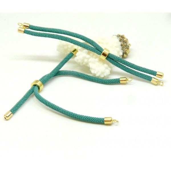 H11M025-141 PAX 1 Support bracelet Intercalaire cordon Nylon ajustable avec accroche  Laiton Coloris - Photo n°1